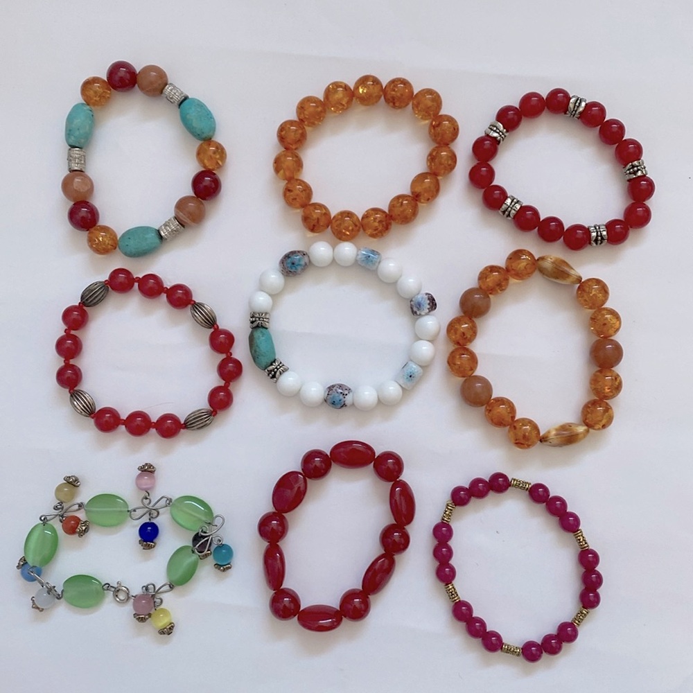 Assorted Semi-Precious Bead Bracelets